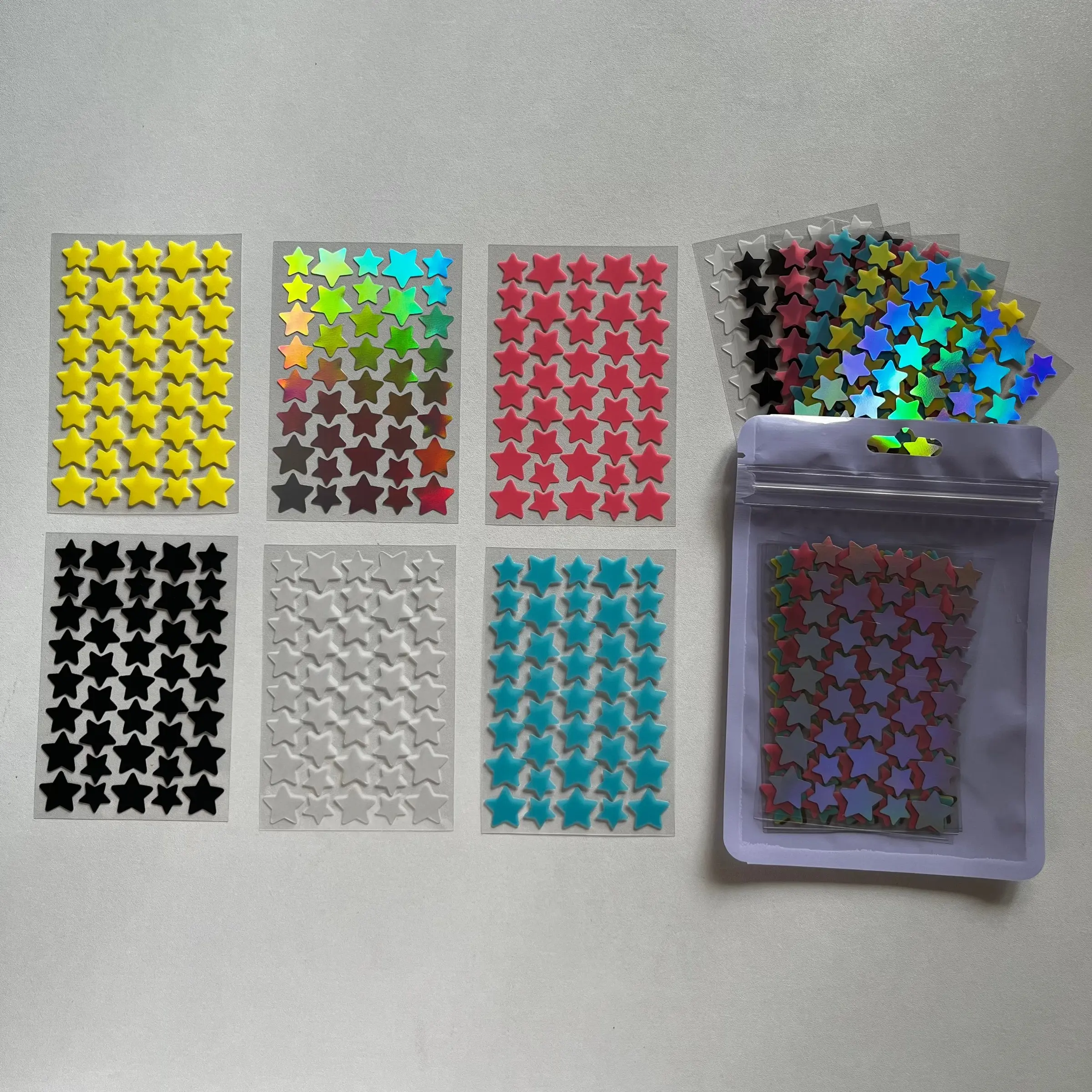 240pcs Colorful Star Pimple Patches, Cute Invisible Concealer Stickers, Student Girl Makeup Blemish Cover, Acne Treatment Patch
