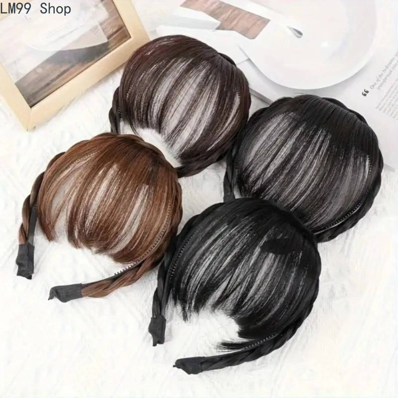 Womens Soft Braid Fashion Headband Elastic Secure Fit Hairband Comfortable Lightweight Easy to Remove Hair Hoop Chic Headbands Styling Accessories for Casual Daily Wear Festive Party Clubwear Outfit