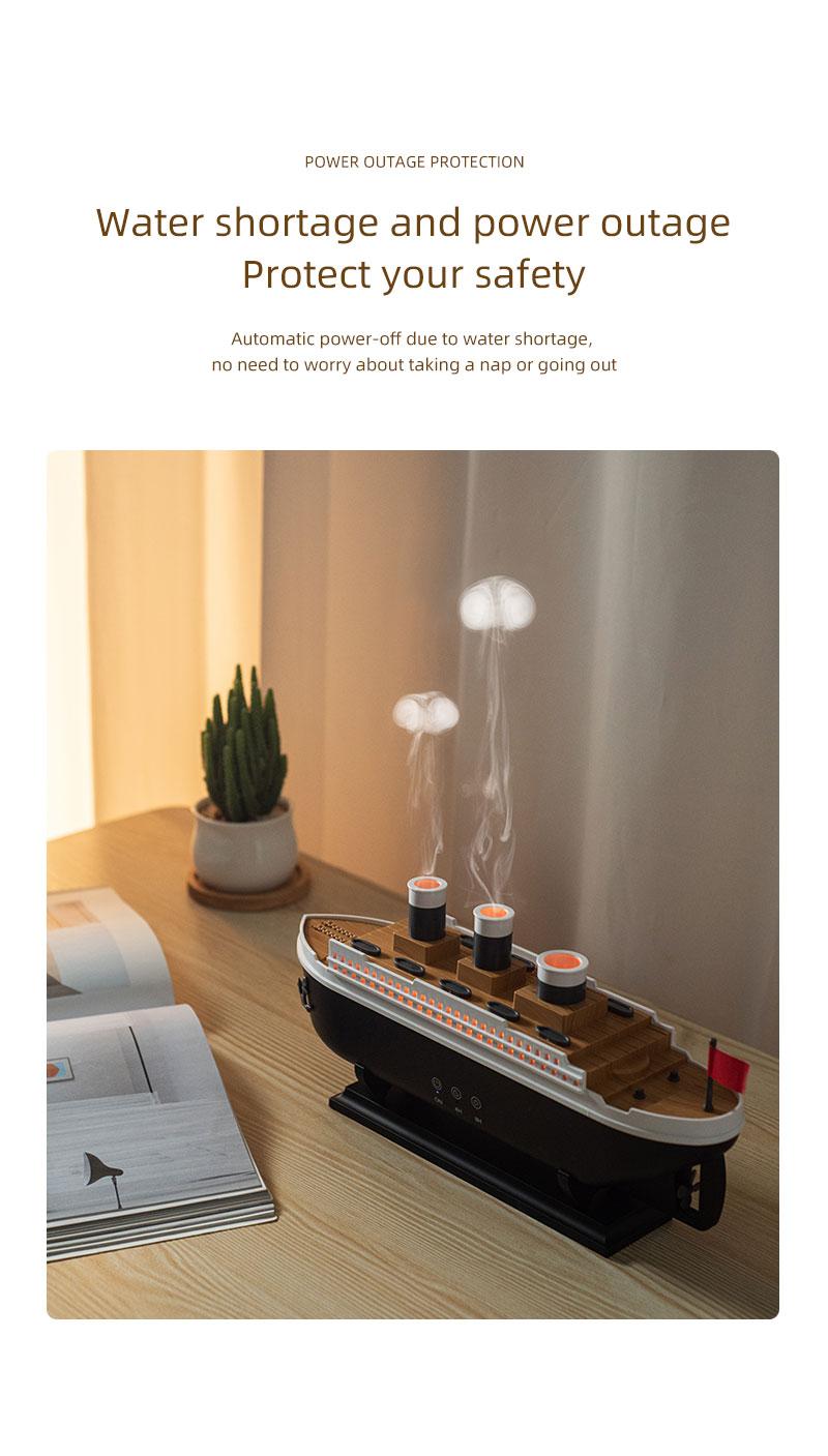 Simulation  aromatherapy machine household desktop creative intelligent volcano spray essential oil diffuser humidifier ship