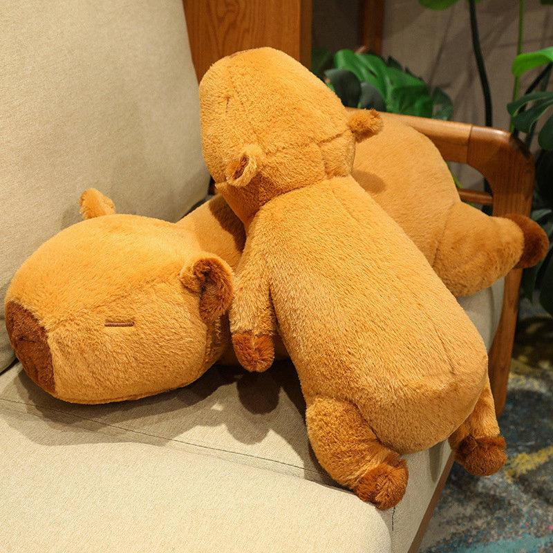 Capybara Plush Stuffed Animals | 23 Inch Large Capybara Plush for Calming & Comforting Realistic Body Pillow Plush Toys, Capybara Stuffed Animals Gifts Kids Teens & Adults Capybara Plush Stuffed Animals | 23 Inch Large Capybara Plush for Calming & Comforting Realistic Body Pillow Plush Toys, Capybara Stuffed Animals Gifts Kids Teens & Adults