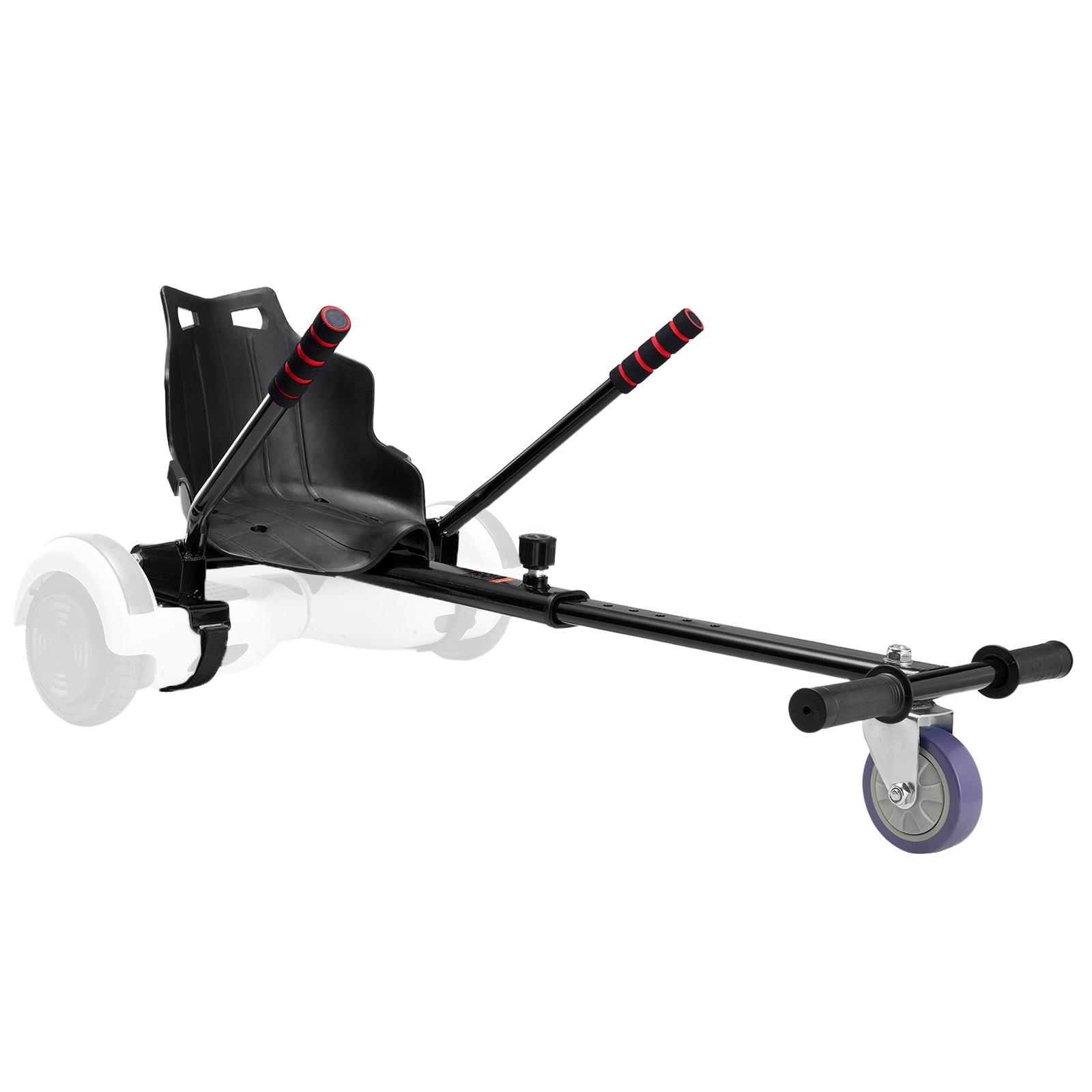 【Summerfinds】VEVOR Hoverboard Seat Attachment(Not included hoverboards), Compatible with All 6.5" 8" 8.5" 10" Hoverboards, Grips Control, Adjustable Frame Length and 220 LBS Load Capacity, Hover Board Go Karts Ac