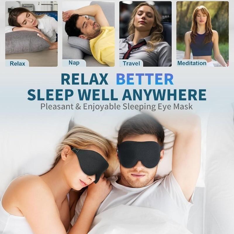 3D three-dimensional sleep blindfold, sleep magic memory sponge black shadow breathable eye protection travel essentials