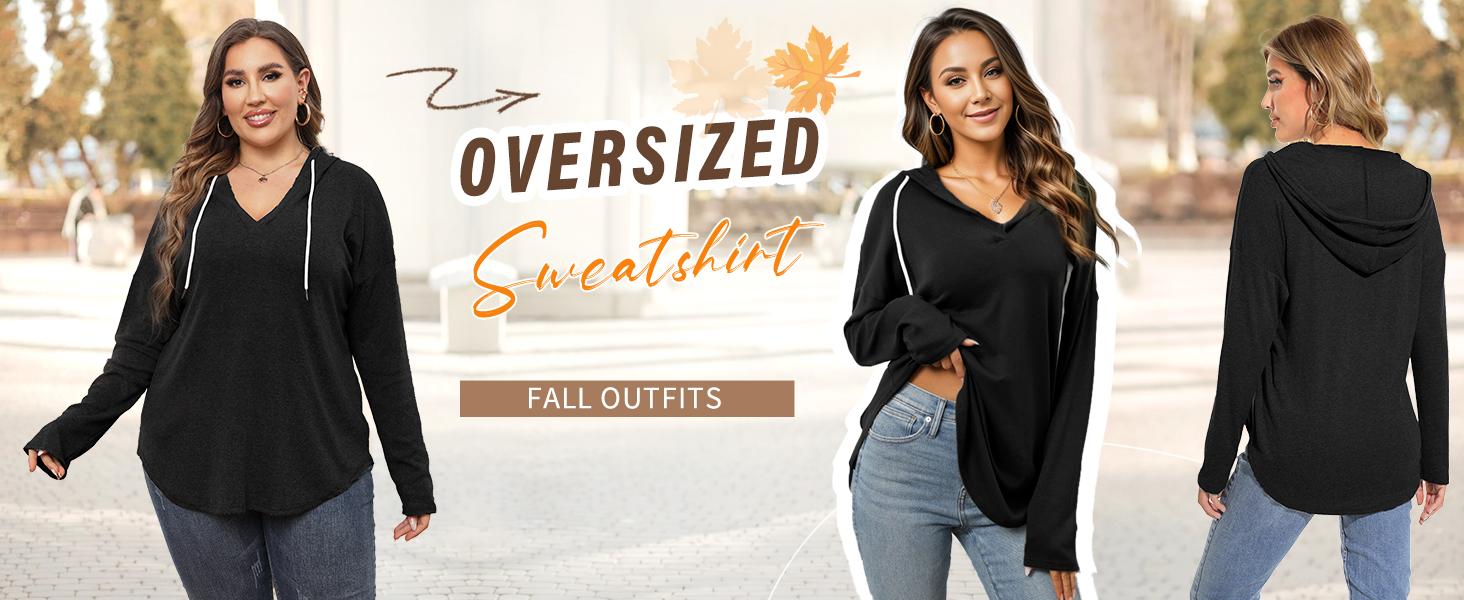 WIHOLL Womens Fashion Tops Hoodies for Women Pullover Oversized Sweatshirts Long SLeeve Shirts Loose Fit WIHOLL Womens Fashion Tops Hoodies for Women Pullover Oversized Sweatshirts Long SLeeve Shirts Loose Fit