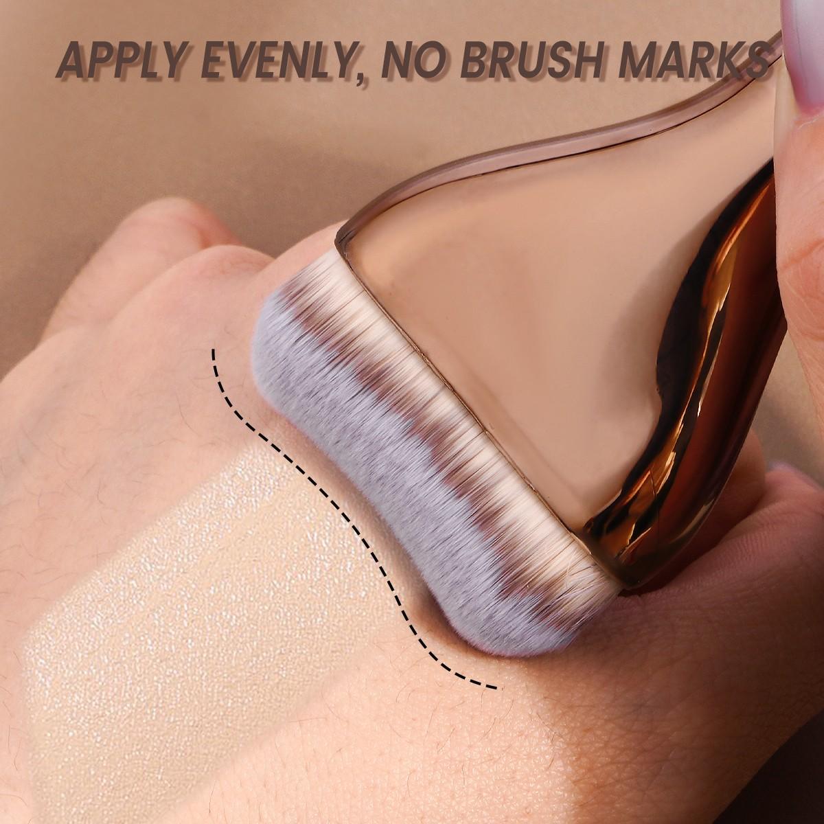 Maange 6-Piece Makeup Brush Set Includes Foundation Brush, Blush Brush, Powder Brush, Professional Cosmetic Brushes for Women