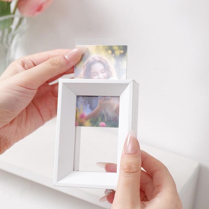 Vintage Style 3 Inch Photo Frame, Mini Decorative Frame for Living Room Bedroom, Holds 2 Photos, Ideal Gift for Birthdays Holidays