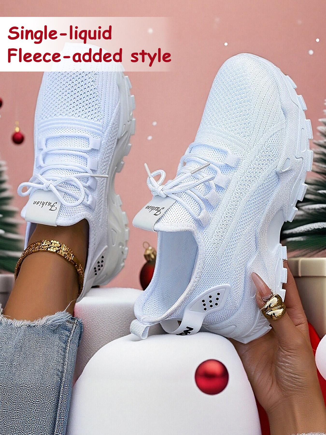 Women's Casual Low-Top Walking Shoes, Textile Upper, PVC Sole, Round Toe Design, All Season Comfortable Footwear, Lightweight Breathable Shoes