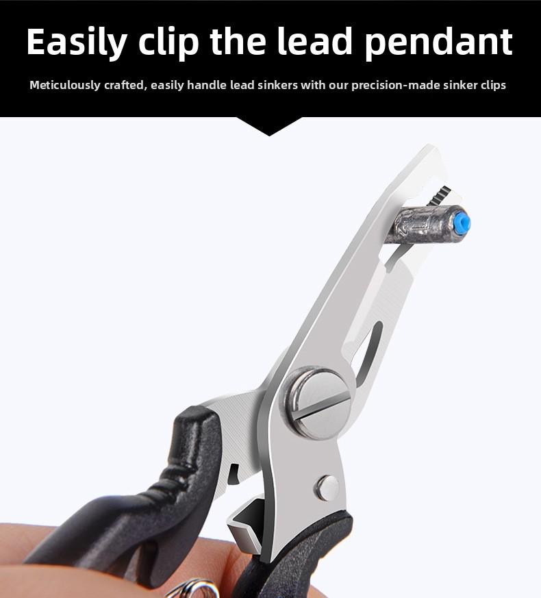 Multifunctional micro-object Luya clamp fish controller stainless steel fishing line opening steel ring fishing pliers scissors hook picker,fishing stuff summervibes,  fishing line nippers