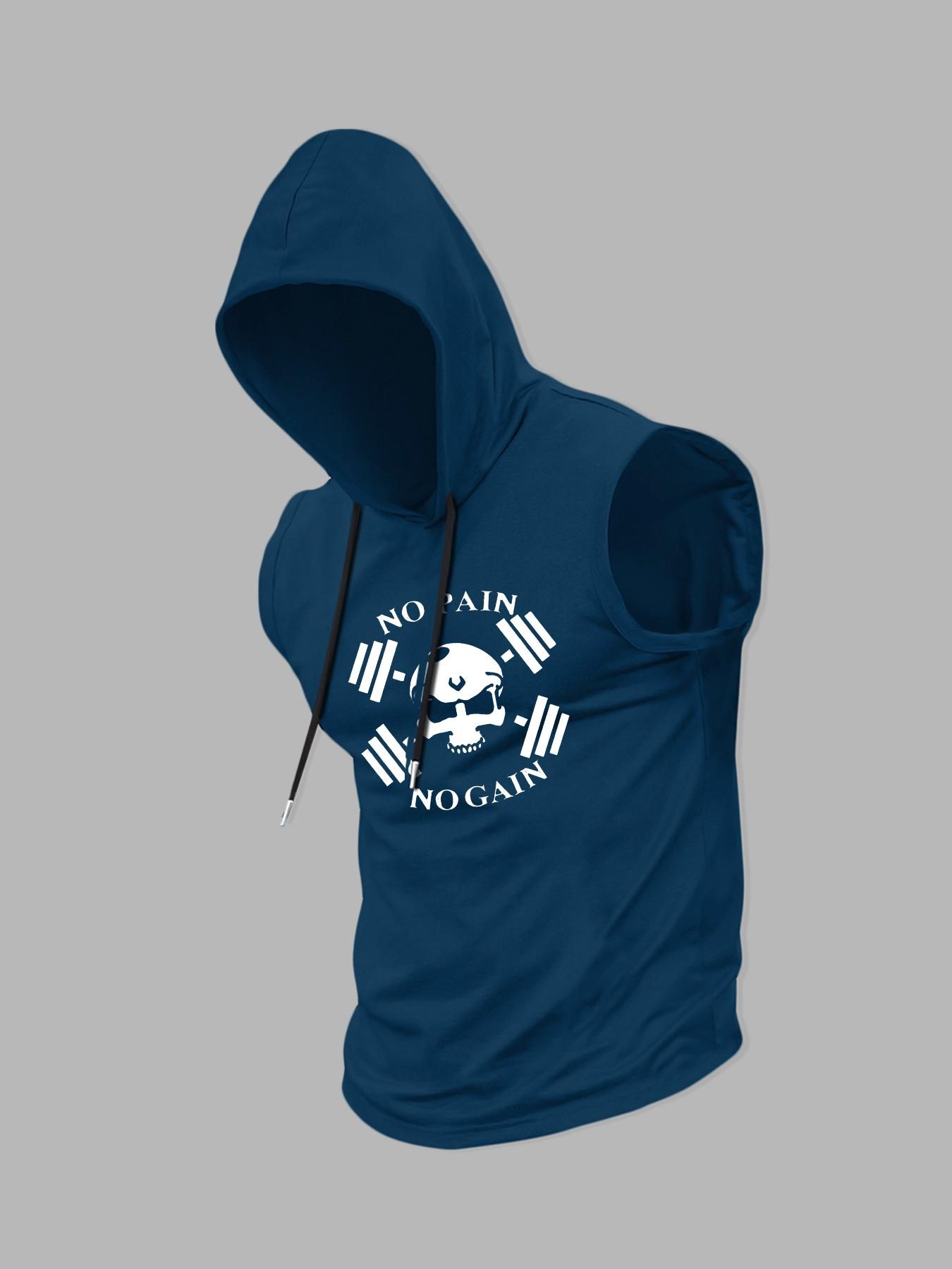 Men's Gym Workout Sleeveless Hooded Tank Top, Muscle Fit Bodybuilding Training Vest, Sleeveless Gym Tops, Sleeveless Hoodie for Weightlifting Gym Daily Wear #springsaledeals2026 #summeroutfits #menfashion #gymwear
