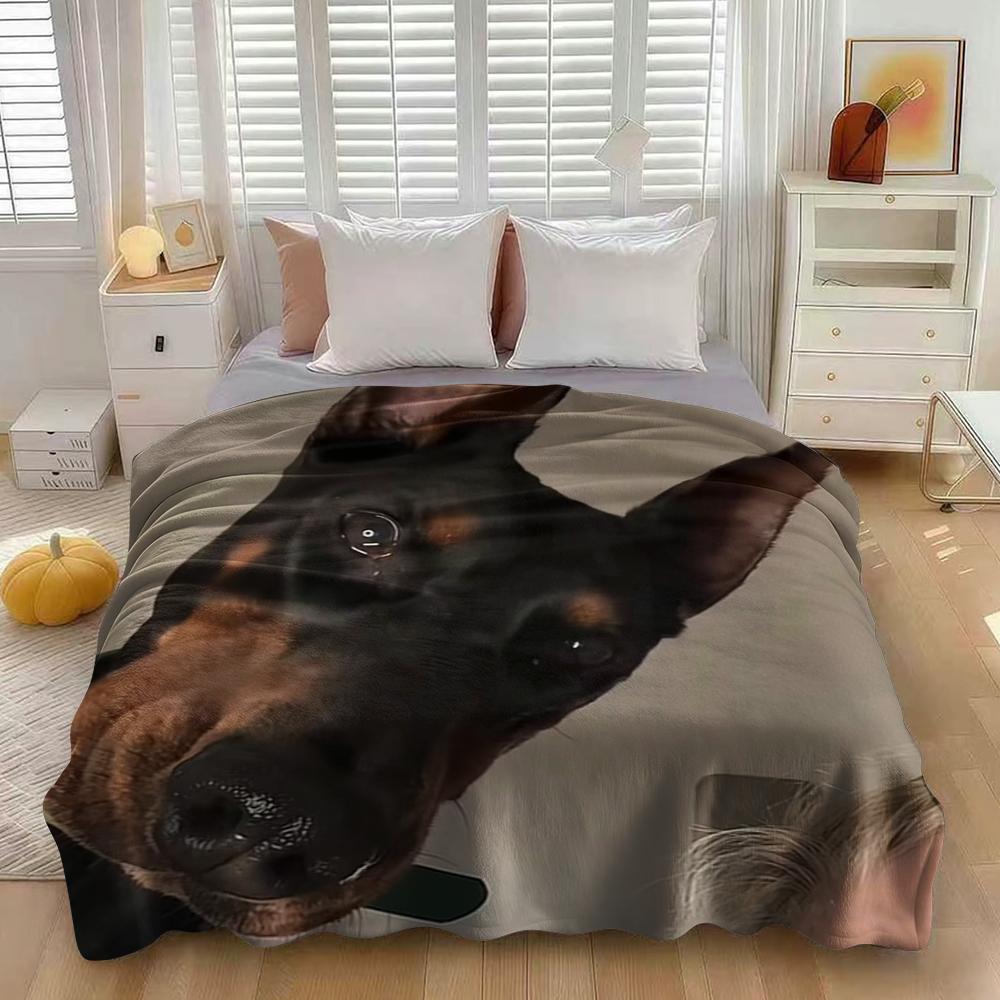 Funny Pattern Print Blanket, Flannel Series Bedding, Dormitory Blanket, Nap Blanket, Car Blanket, Office Blanket, Air Conditioning Blanket