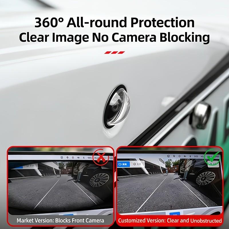 2pcs/6pcs Car Camera Protective Cover, HD Clear 360° Panoramic Front Rear Camera Shield, Dustproof Fogproof Bumper Camera Protector