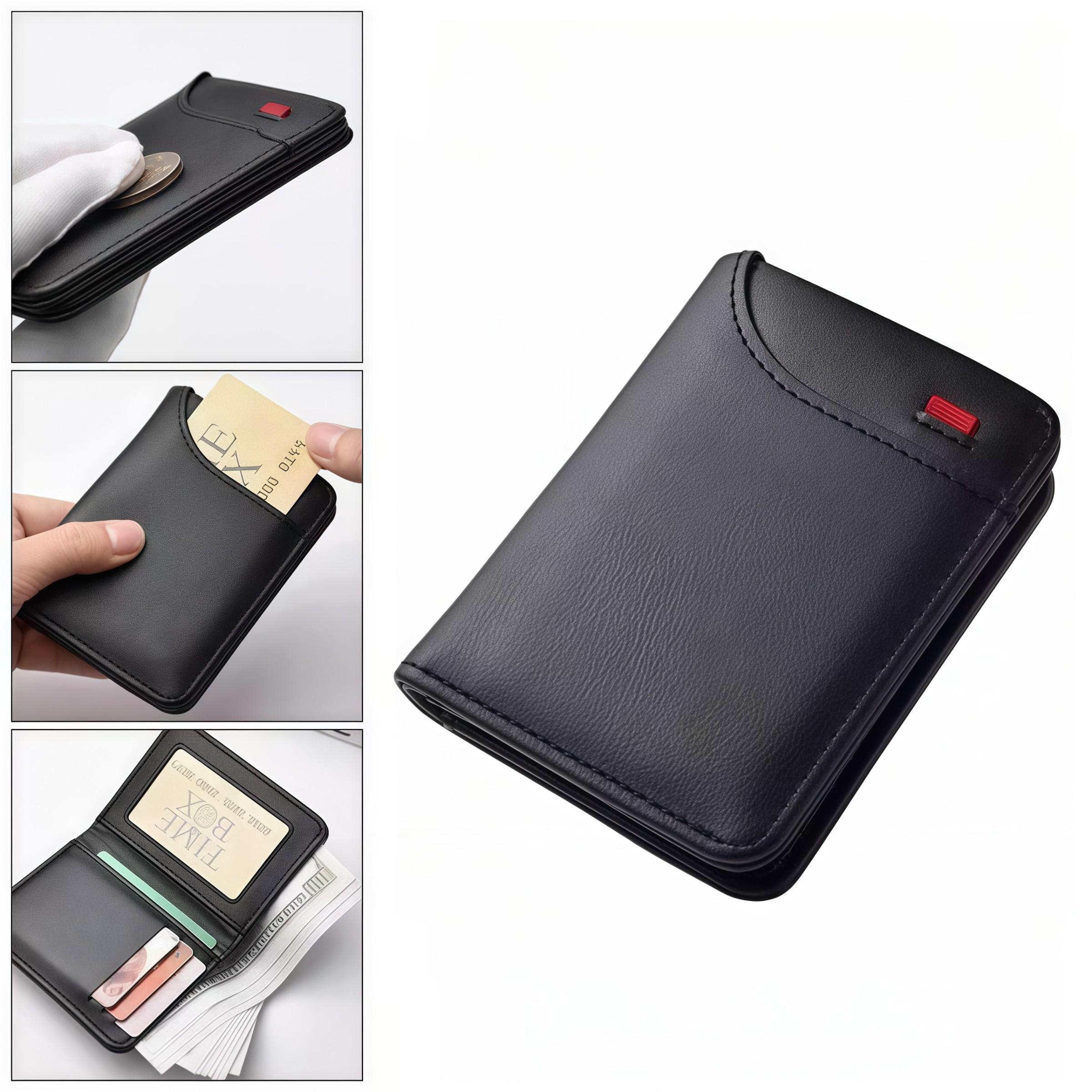 Fashion Minimalist Car Badge Wallet, Leather Mini Credit Card Case, Portable Small Wallet for Lexus Models, Car Accessories