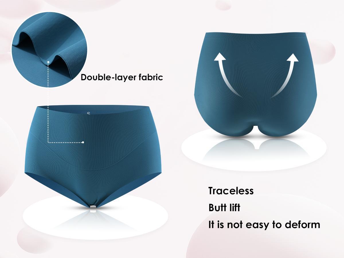 LEVAO Women’s High Waist Seamless Basic Fitted Panties, 6-Pack No Show Hipster Briefs with Full Coverage, Suitable for Dress Wear, Cold Wash Safe, Multi-Size Options