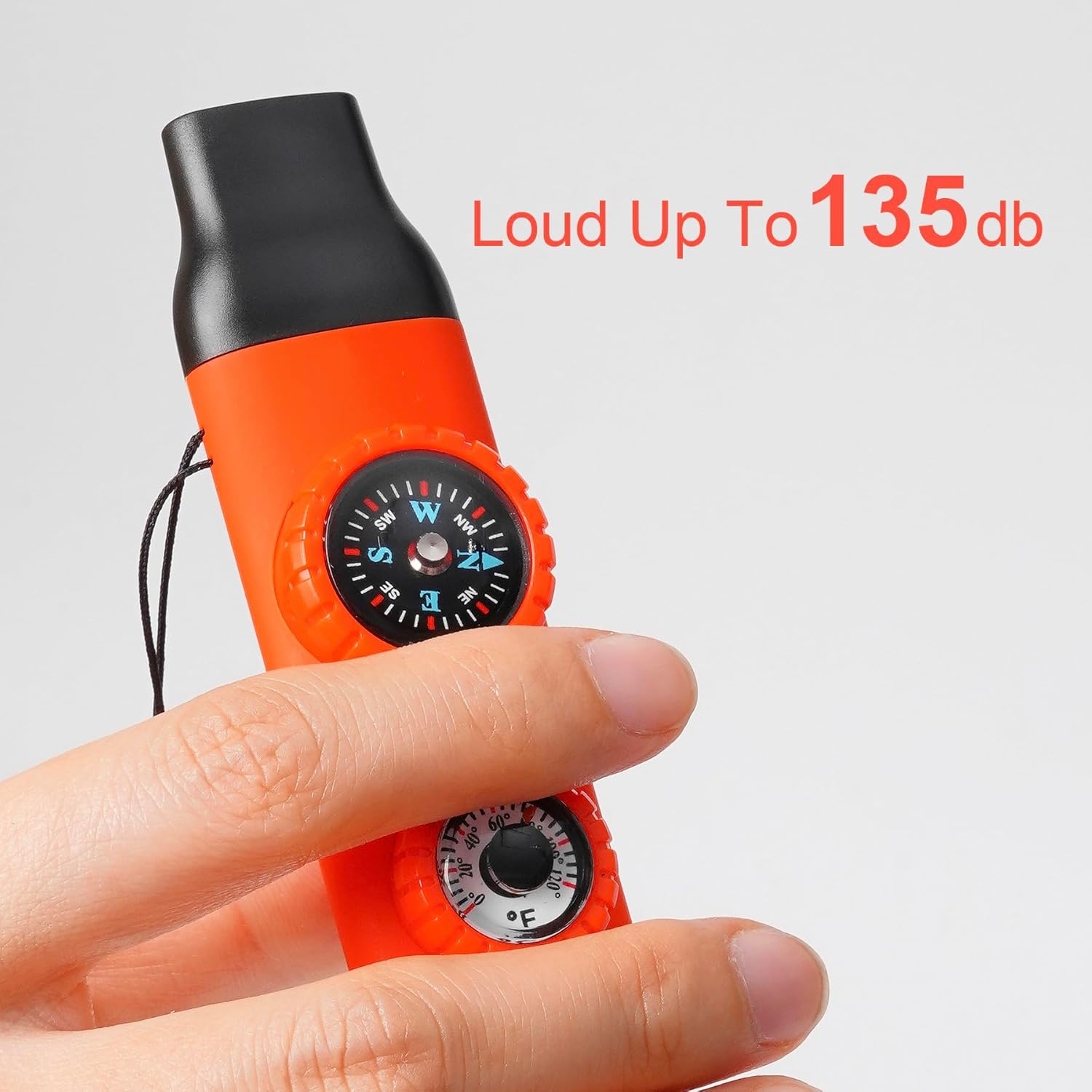 Safety Whistle,Whistle for  with Lanyard,Compass,Thermometer,Ideal for Kayaking, Boating, Hiking, Camping, Climbing
