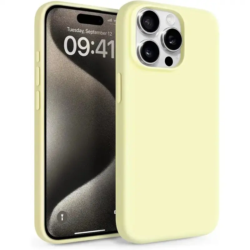 Skin-feel phone case,Solid Color Liquid Silicone iPhone Case with Camera Control Button for iPhone 17,16,15,14,13,12,11 Pro Max Plus - Anti-Scratch Lining, Shockproof TPU Drop Protection Cover for Women, Men (Christmas Themed)