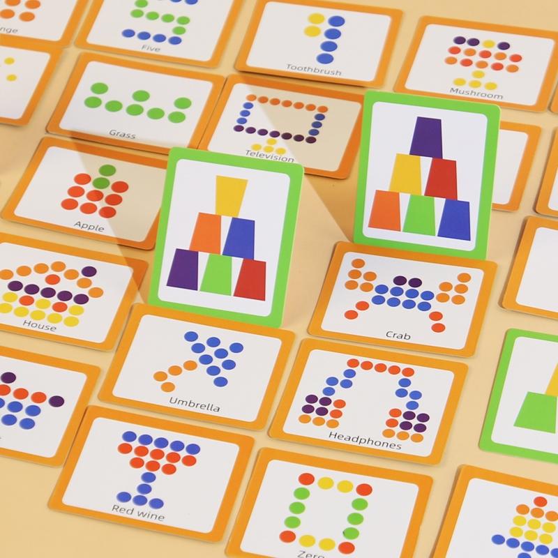 Color Sorting Cups and Memory Discs Game, Shape Sorter, Color Recognition Matching Logic Thinking Training, Fine Motor Skills, Hand Eye Coordination