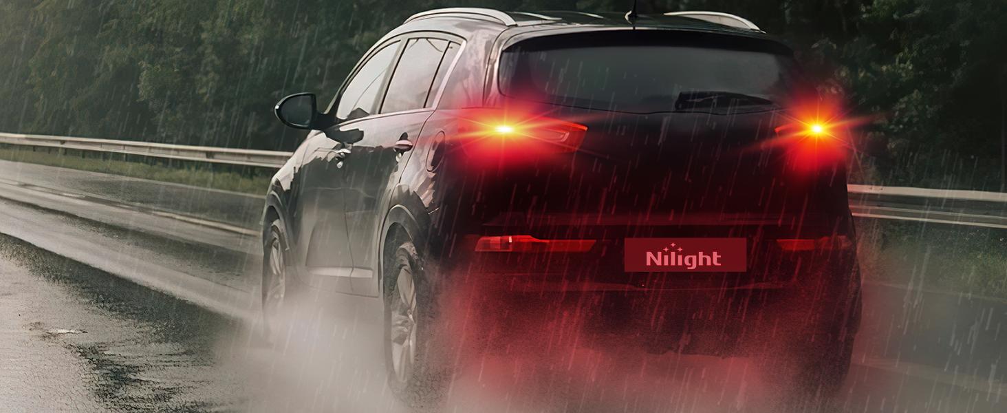 Nilight 57LEDs Red 3156 3056 4157 3057 3157 LED Bulbs (Pairs) t10