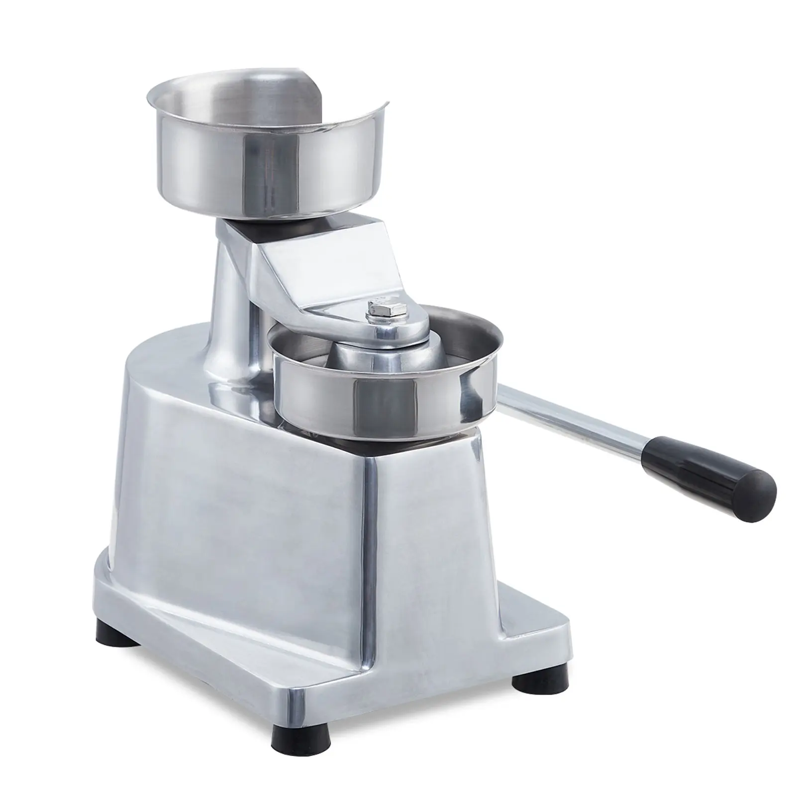 Gaomon Commercial Grade Stainless Steel Meat-Shaped Burger Patty Maker Machine Set - 4/5/6 in Heavy-Duty Press, Compact Holder, Tray, 500 Patty Papers for Home Kitchen & BBQ Use