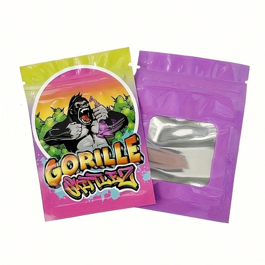20/50PCS  Cartoon Graphic Printed Smell Proof Bags, Resealable Foil Ziplock Mylar Pouches For Small Items Packaging