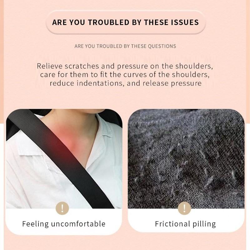 Car Seat Belt Covers 2 Pack, Creative Floral Design Shoulder Pads, Car Accessories, Back Cushion, Safety Belt Protection Pad, Premium Gift