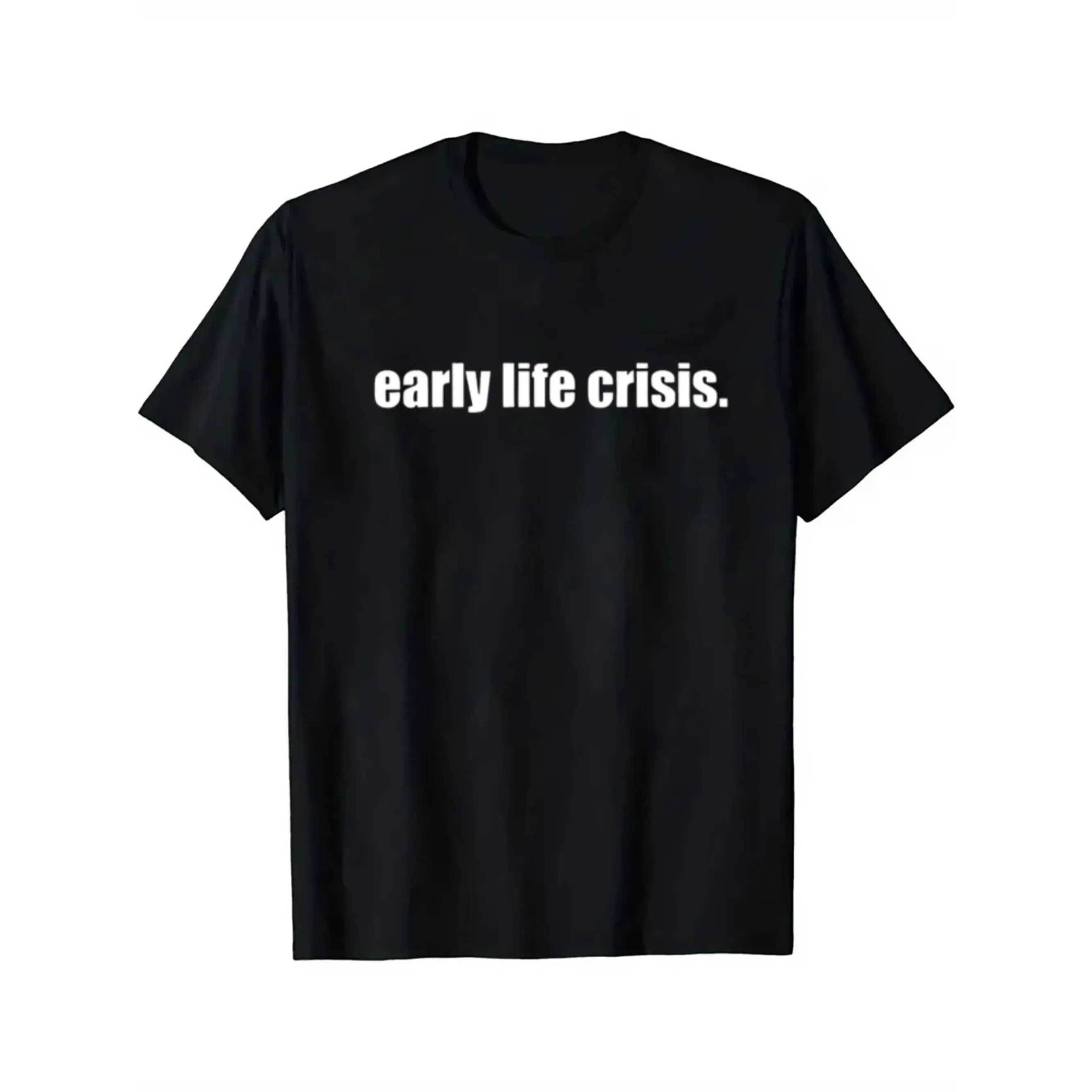 Men'S Black Nettspend& Osamason Tour Merchandise T-Shirt - Early Years Crisis-Themed Print T-Shirt, Featuring Artist Logo, Casual Concert Crew Neck Shirt, Machine Washable for All Seasons