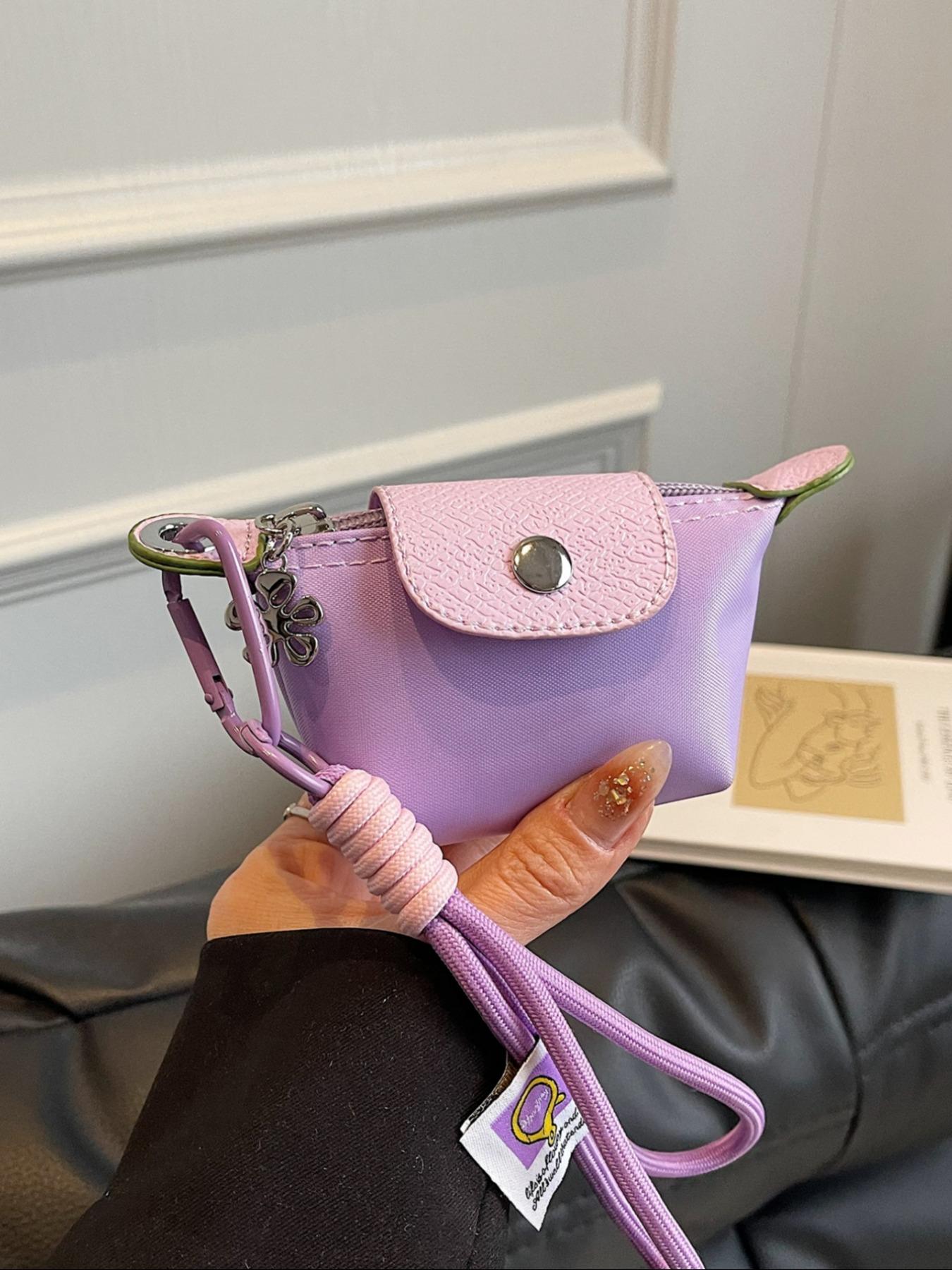 Women's Small Wallet with Detachable Nylon Wristband Coin Purse, Dual Pouch Wristlet, Zipper Closure, Decorative Bag, Christmas Gift for Young Girls, Gifts For Women