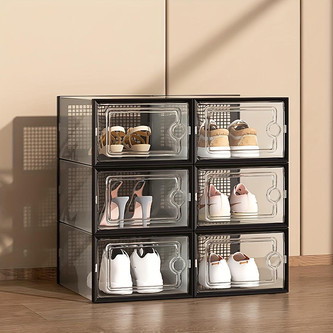 12/24-piece high-value transparent shoe box | Stacking does not occupy an area