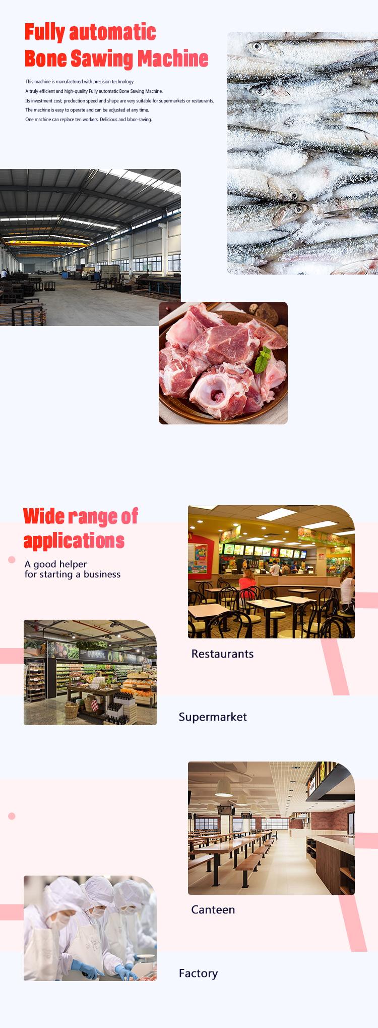 Fully Automatic Bone Sawing Machine All-round Frozen Meat Hard Bones Easily Cut The New Upgraded Efficient Bone Cutting Machine