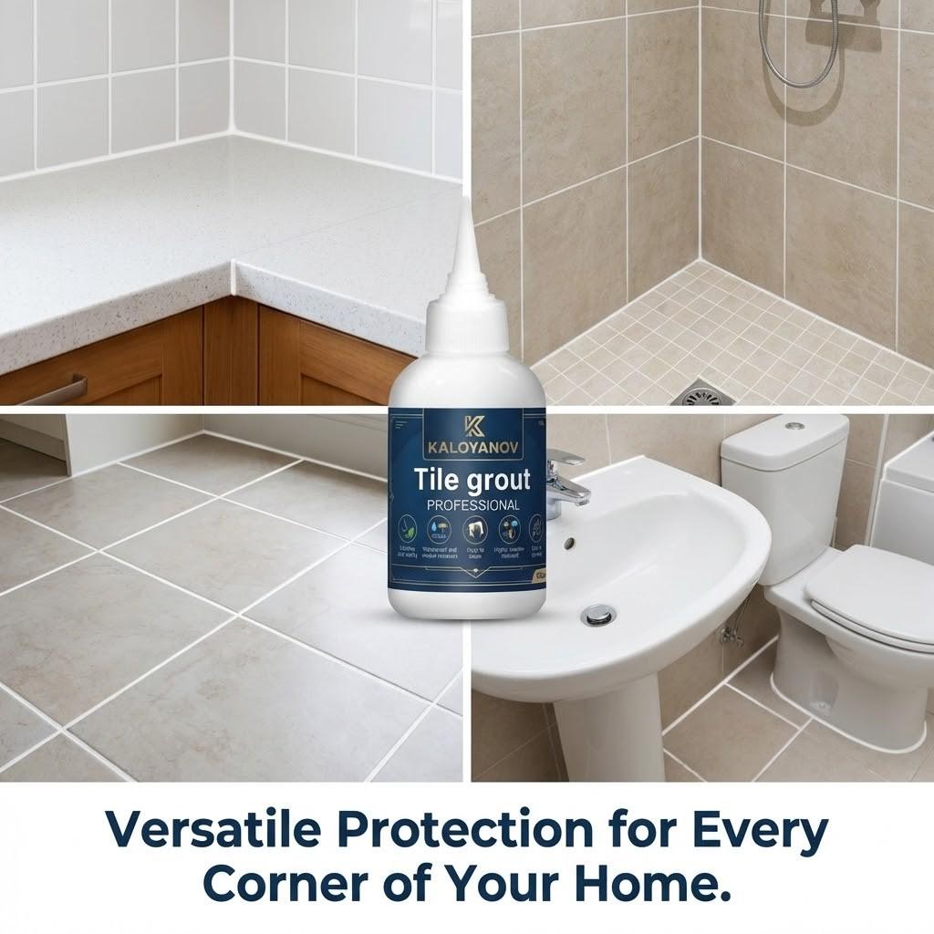 Professional Tile Grout Waterproof Anti-Fungal Gap Filler Bathroom Floor Joint Caulking Sealant DIY Home Repair Paste Tube 150ml