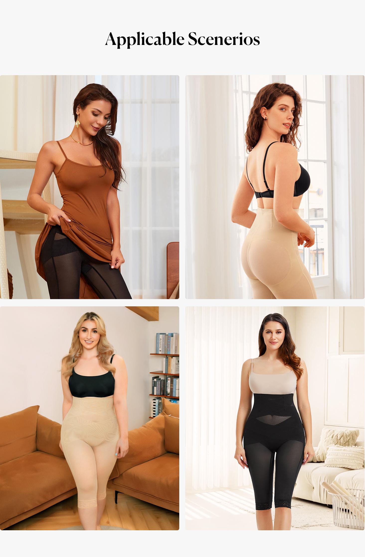 Nebility Women's High-Rise Workout Capri Leggings Lace Trim Footless Sheer Shapewear Womenswear Athleisure Style Pants Minimalist Gym Leggings High Waisted Athletic