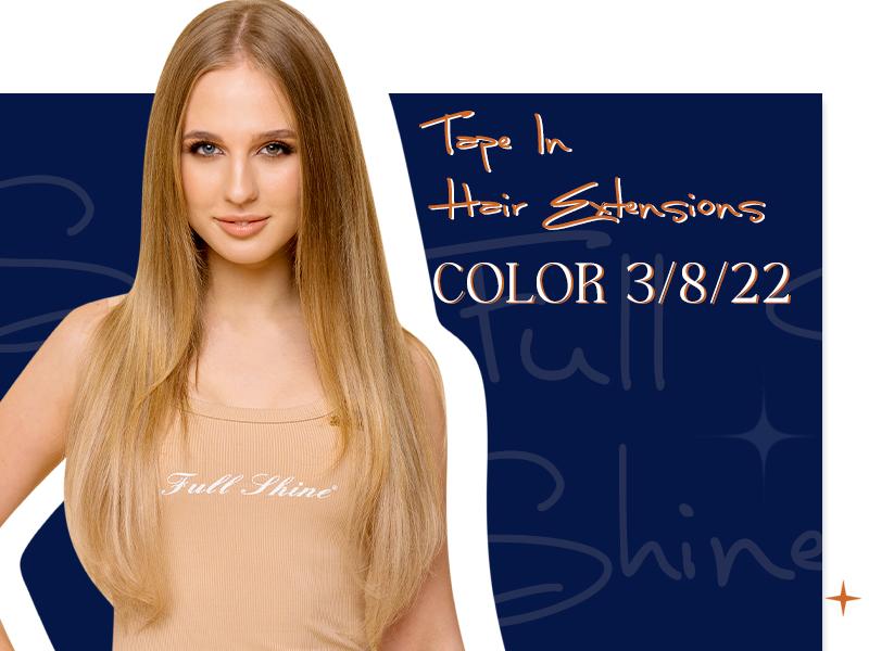 Full Shine Tape in Hair Extension Affordable Soft and Natural Human Hair Extensions 20Pcs/50G