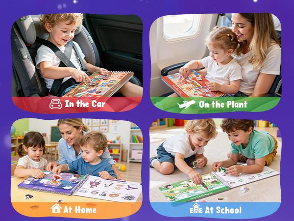 JoyCat Preschool Busy Books Language Toys, Montessori Busy Board, Educational Learning Flash Cards, Sensory Toys, Creative Learning & Fun Activities