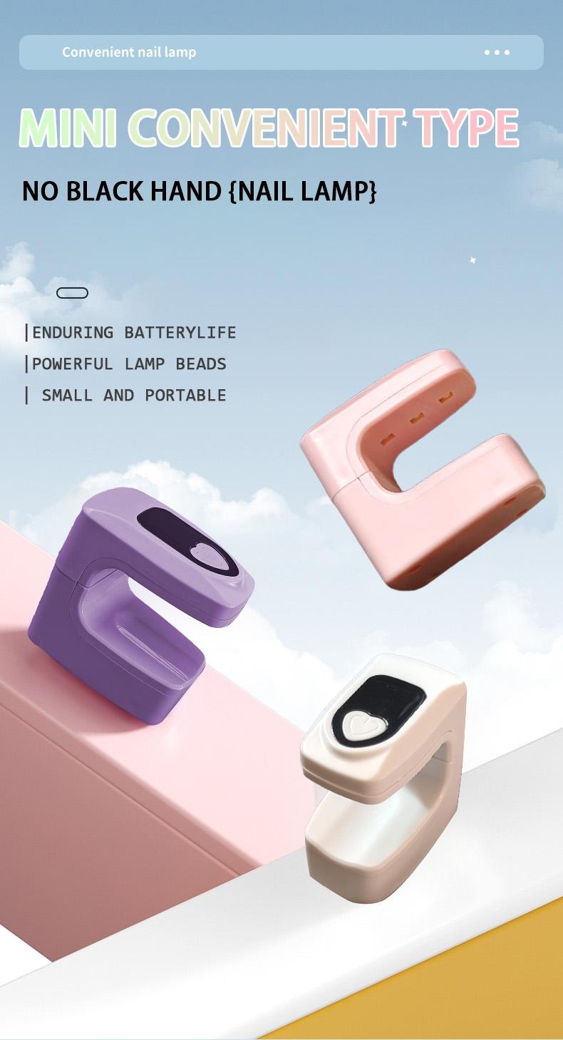 Mini UV + LED Dual-effect Nail Therapy Lamp with USB Charging and Portable Design. Equipped with a display for precise timing. Quickly cures nail polish. Anti-blackening nail dryer. Compact portable nail art device. Recommended by professional manicurists