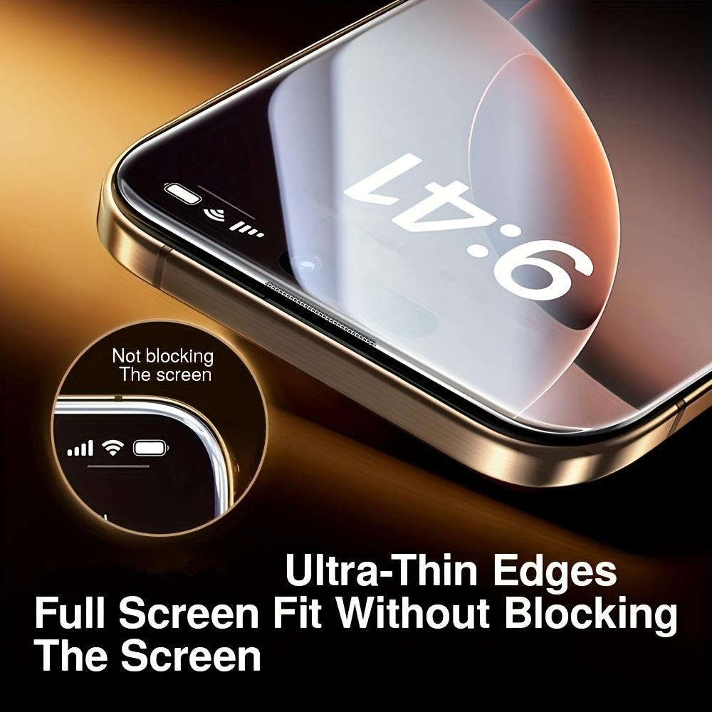 4-Pack 4K HD Oleophobic Coating Dust free Installation Screen Protector Compatible For iPhone 17 Pro Max 17 Air 16 Pro 16e 15 Plus 14 13 12 11 Pro Max X XS MAX XR Easy One-Click Application, No Dust, Anti-Fingerprint, Shatter-Proof with Tool Included