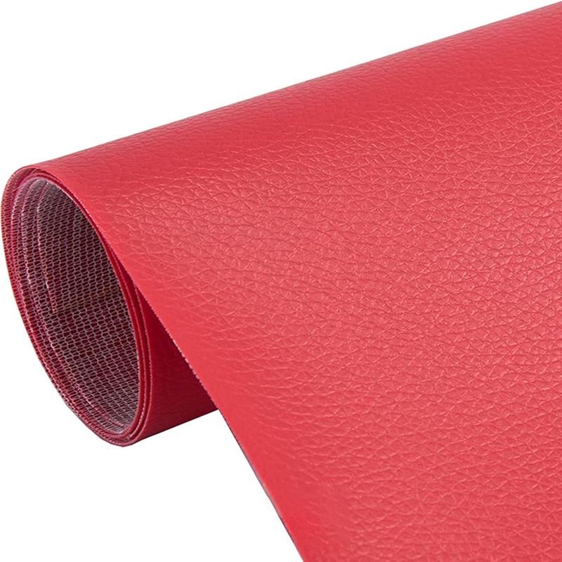 Durable Self-Adhesive Cuttable PVC Leatherette Patch - 1 Sheet 20x54 in Waterproof Upholstery Fabric for Chair, Couch Repair, Belts, Car Seats, Gloves, Down Jackets, 20 X 54 In