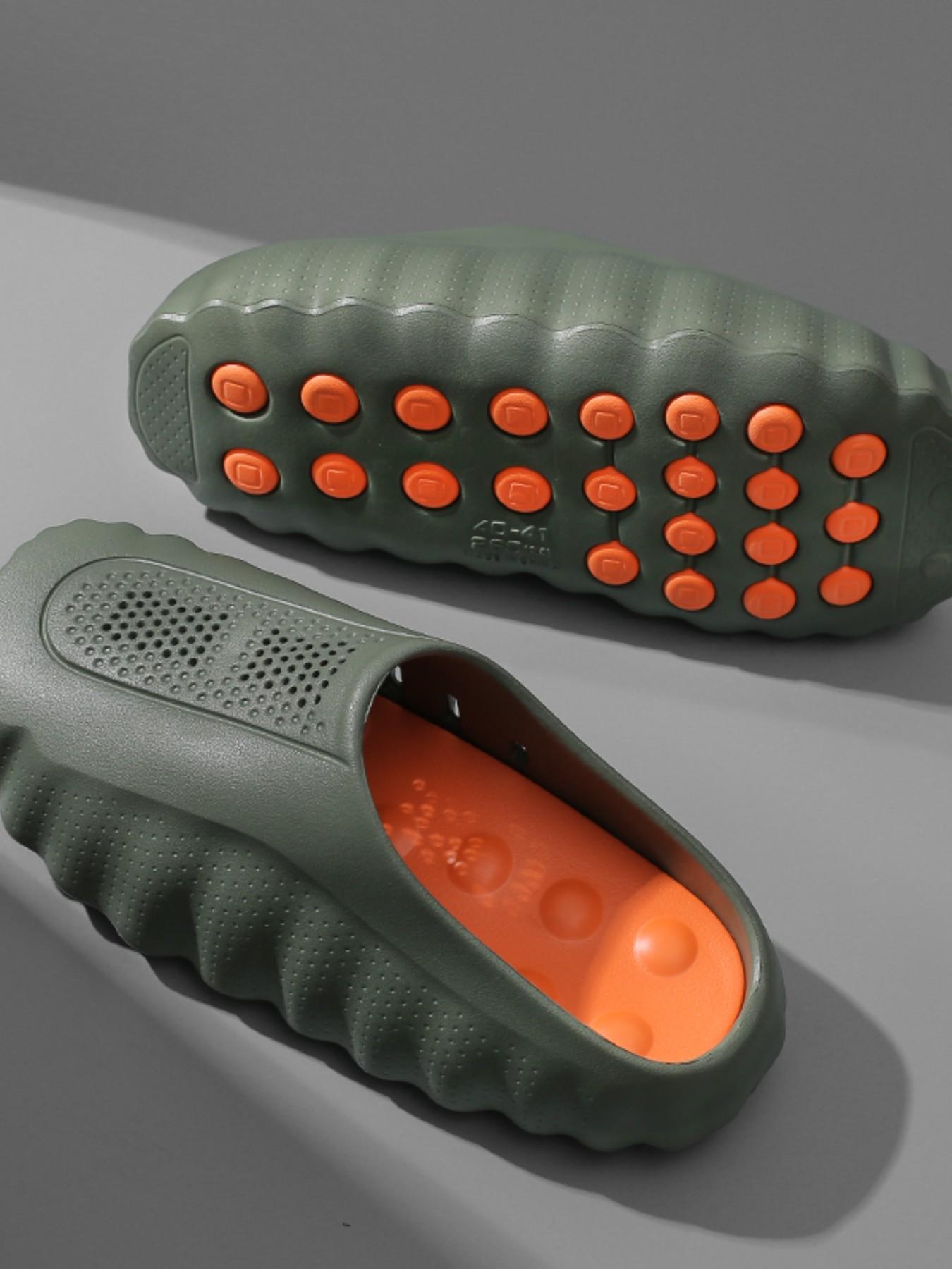 2026 Style Massage Slippers, Couples' Comfortable Soft Outdoor Sports Shoes, Men's Toe-Over Slippers, All Seasons Eva Material