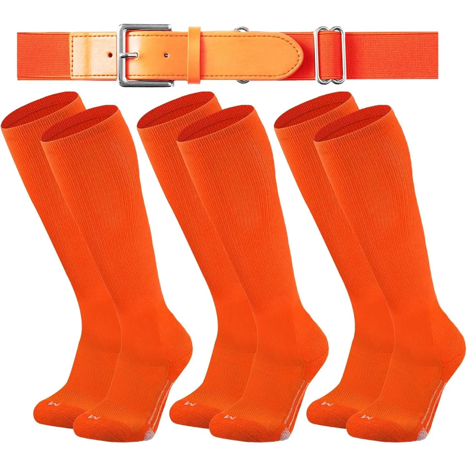 Youth Elite Baseball/Softball Socks & Belt Combo (3 Pairs of Socks with 1 Belt)