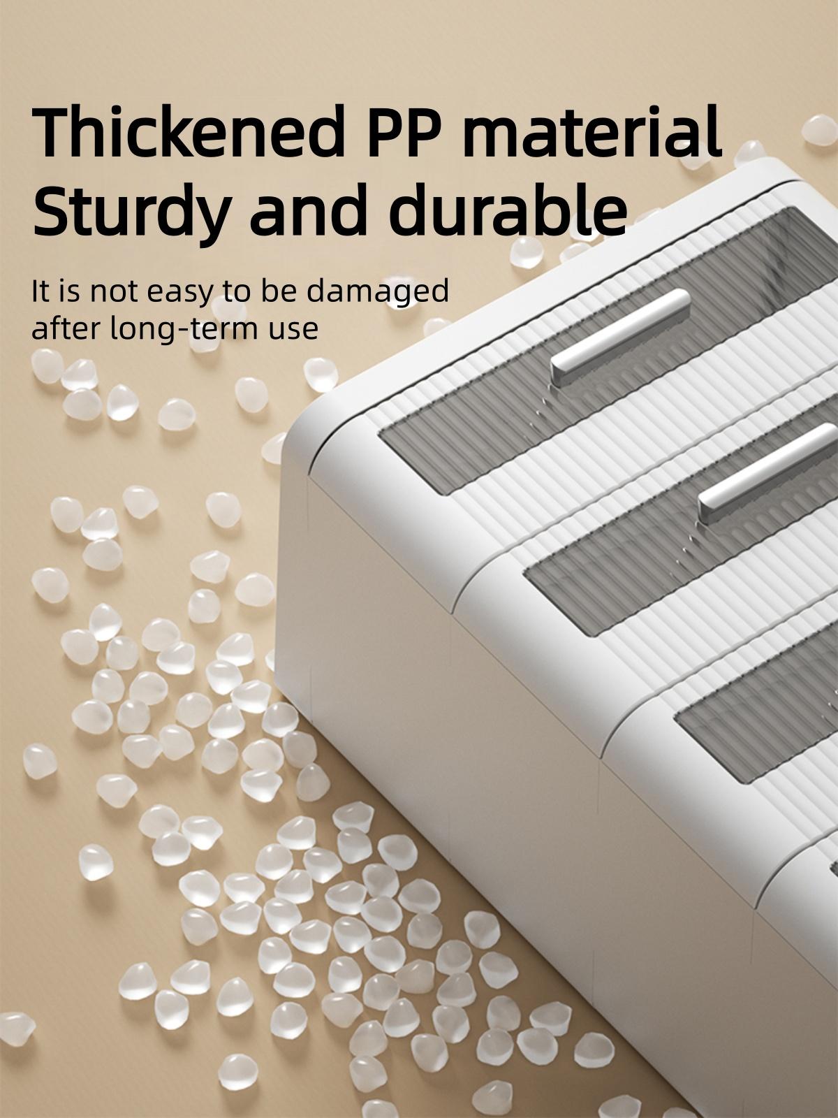 Cute Corner Dresser with Drawers & Wheels, Multi-Tier Rolling Storage Cabinet for Bedroom & Bathroom, Large Capacity Space-Saving Shower Organizer Cupboard Furniture