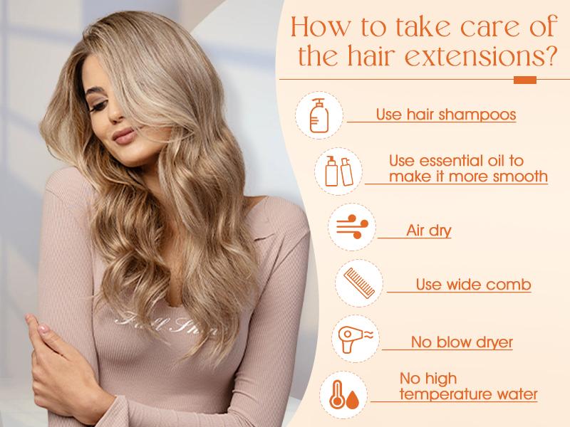 Full Shine Micro Link Hair Extensions 50G Natural Straight Human Hair 14inch-24inch