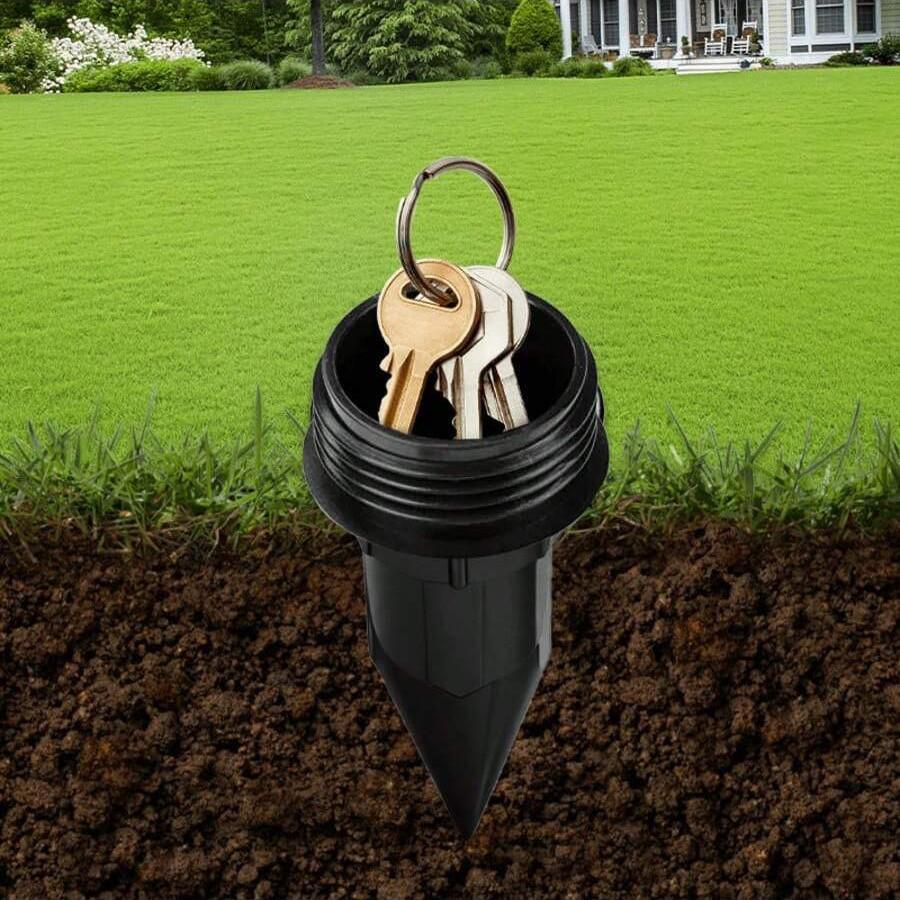 Realistic Key Hider Sprinkler, Waterproof Key Box for Outdoor Garden, Easy Installation, Corrosion Resistant, Hidden Storage Solution