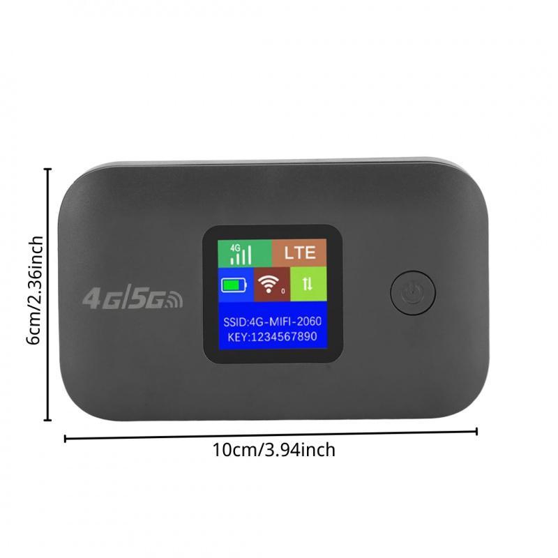 2026 Latest Compact 4G LTE Mobile WiFi Device, 150Mbps Ultra-Fast Wireless MiFi with SIM Card Slot, 3000mAh Rechargeable Battery, Pocket Outdoor Internet Hotspot with Stable Premium Electronic Parts