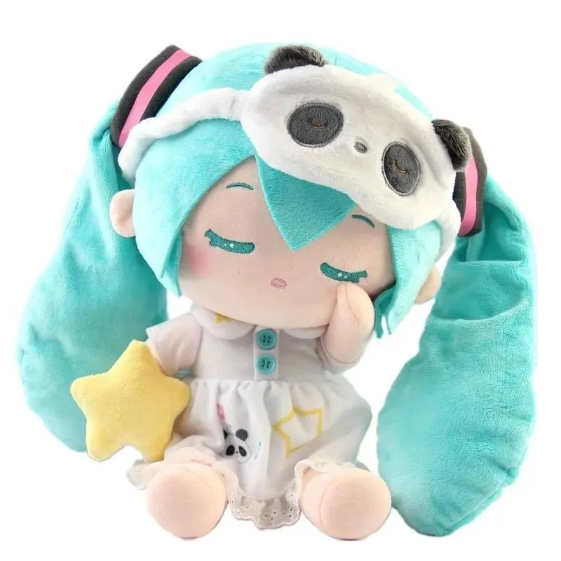 30cm Hatsune Miku Sleeping Doll Panda Hatsune Miku Standing Position Miku Cartoon Hatsune Plush Doll Peripheral Christmas Gift