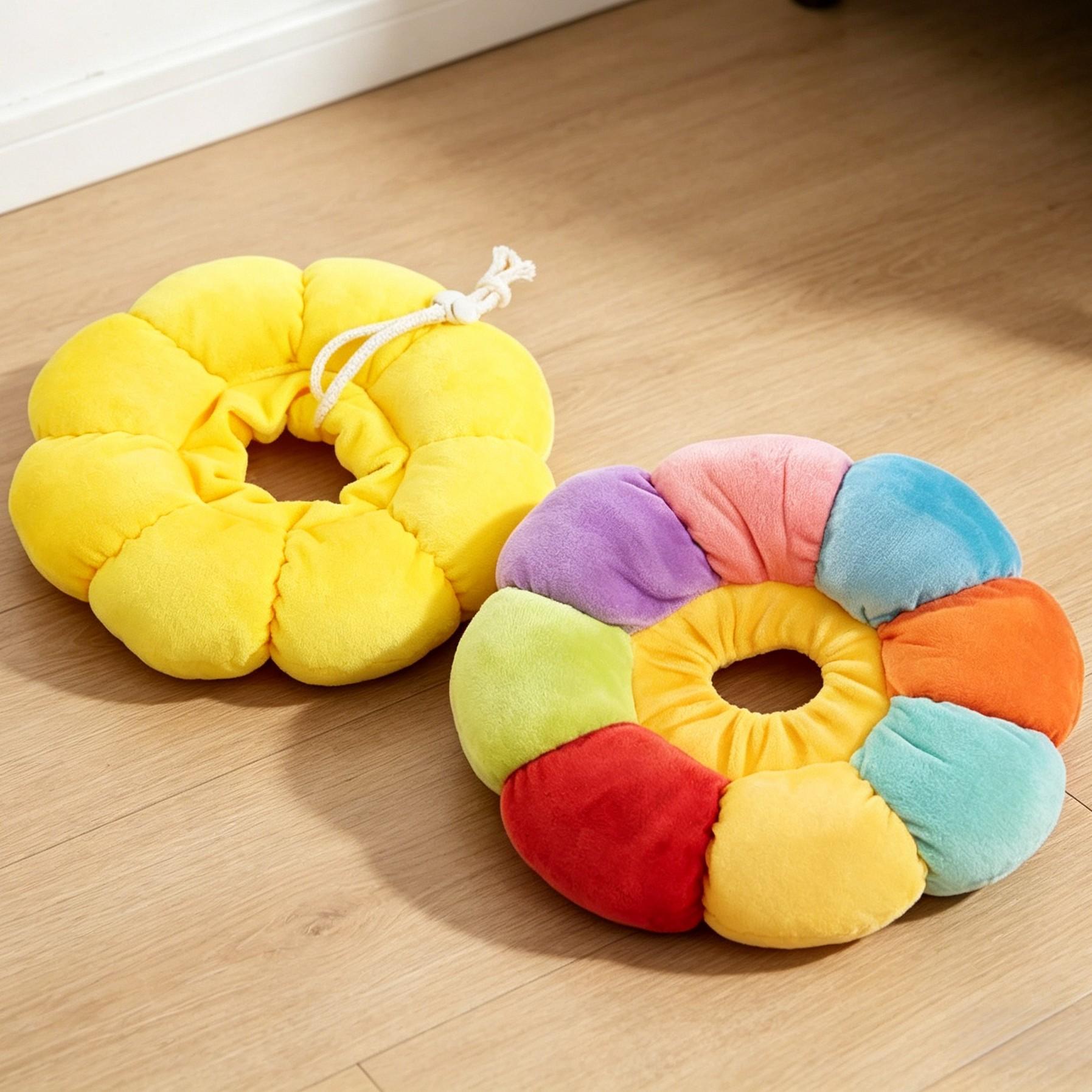 2-Pack Cat Dog Elizabethan Collar, & Colorful Sunflower Anti-Licking Neck Strap, Adjustable Breathable Summer Pet Harness