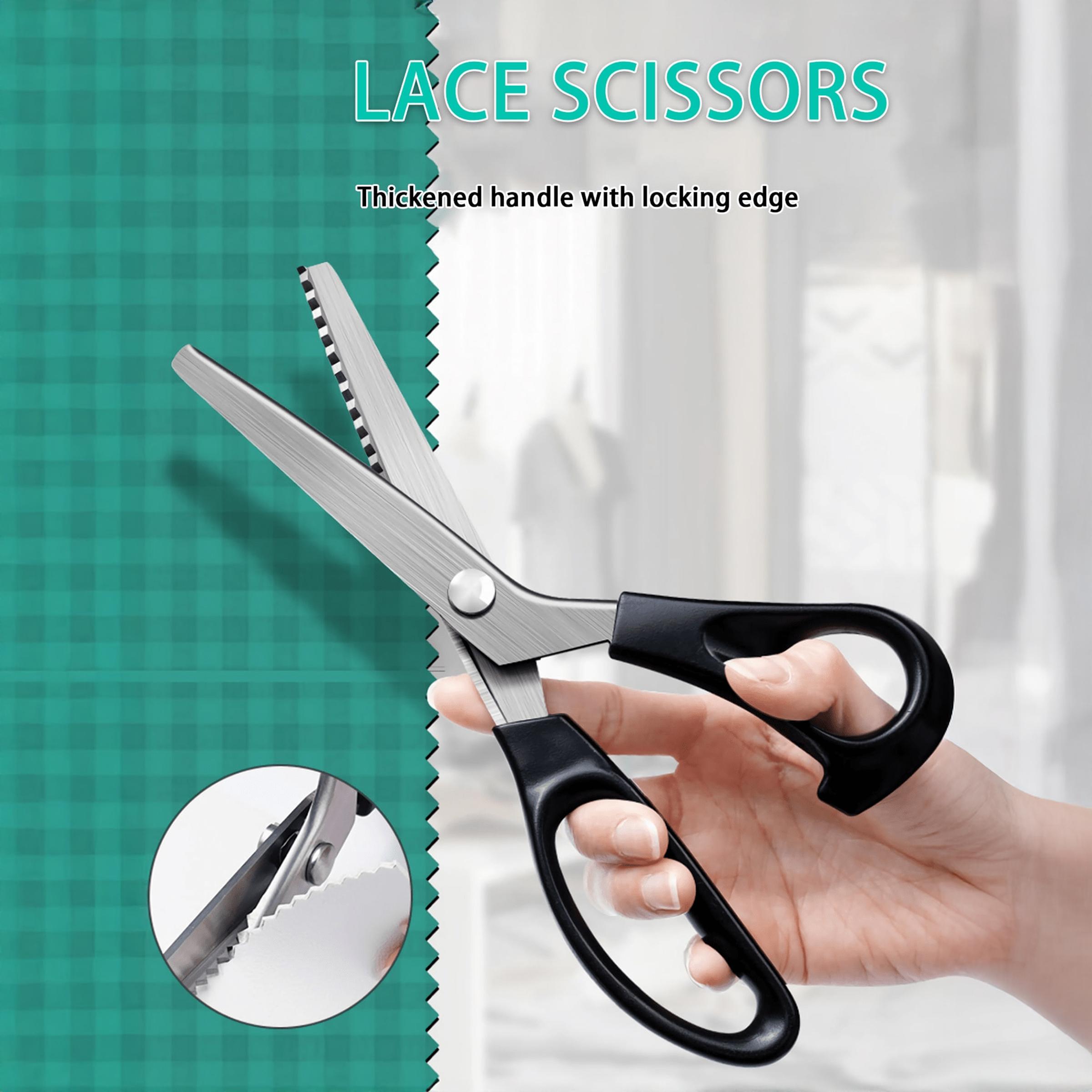 1pcs Professional Tailor Scissors Lace Scissors Stainless Steel Heavy Duty Sewing Cloth Scissors Leather Cutting Industrial Sharp Scissors Home Office Artist Student Tailor Tailor Sewing Supplies Crafts