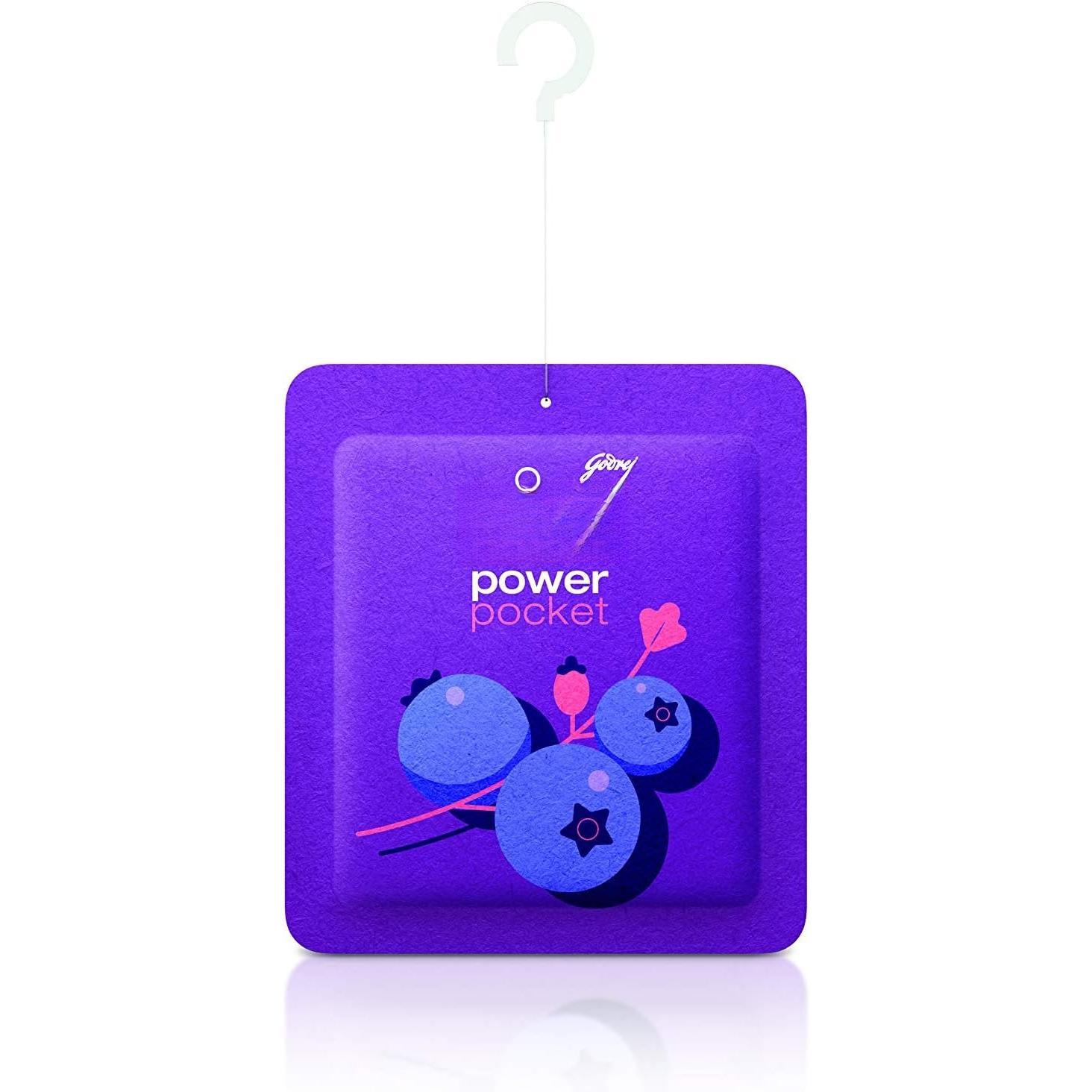 Power Pocket Berry Rush Solid Gel Air Freshener, Pack of 6 | Long-lasting solid gel air freshener for the entire ;  Berry Rush scent