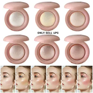 6 Color Galaxy Palette, Long-Lasting, Fine Pearl Finish, Contouring, Brighten Nose Bridge & Collarbones, One Pan Solution, Glow Seeker Highlighter, Makeup Highlighter, Cosmetics Highlighter
