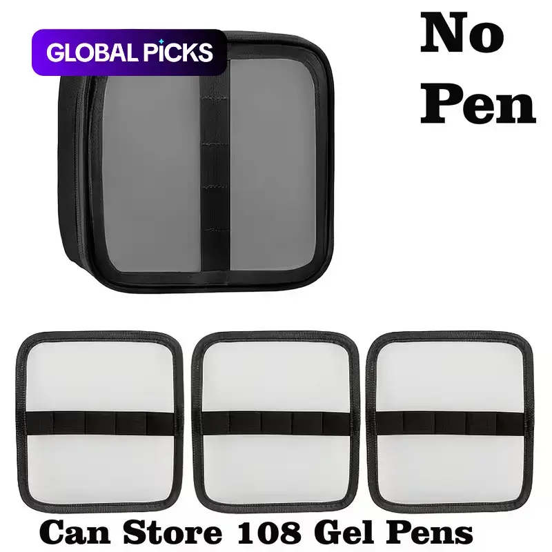 Large-Capacity Pencil Organizer Case, Desk Organizer, Office Desk Accessories, 1 Count Multi-Layer Stationery Storage Bag for Markers & Art Pens, Office Stationery & Supplies #GLOBAL PICKS