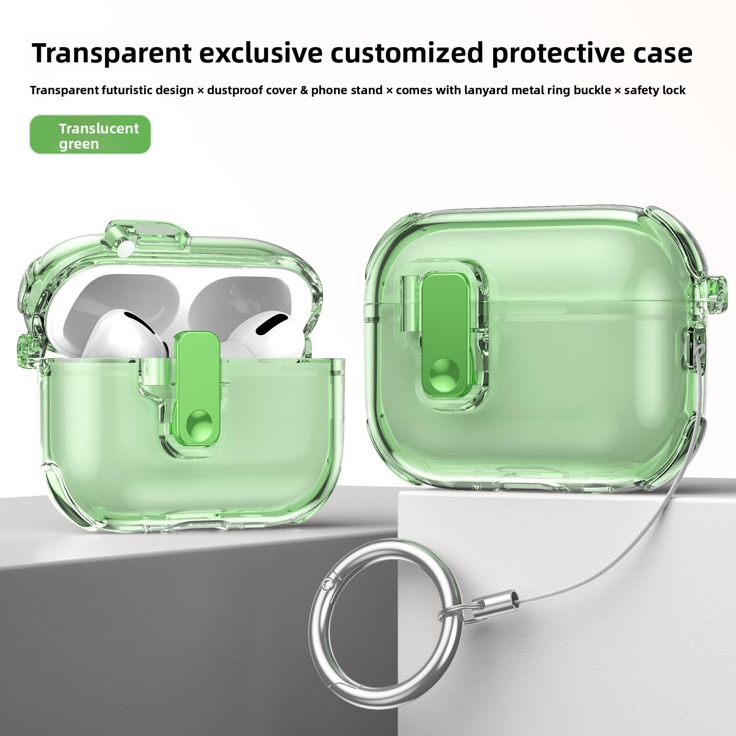 Compatible with Airpodspro3/pro2 Apple protective case, 3rd generation automatic pop-up cover, 4th generation Bluetooth earphone case