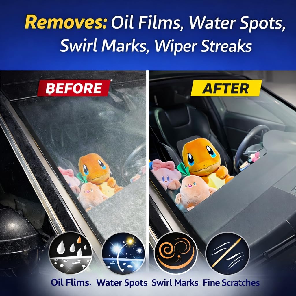 7oz (200g) 99% Cerium Oxide Glass Polishing  (3-5 ) – Removes: Oil Films, Water Spots, Swirl Marks, Wiper Streaks, Removes Fine  & Deep-Cleans Glass Surfaces.