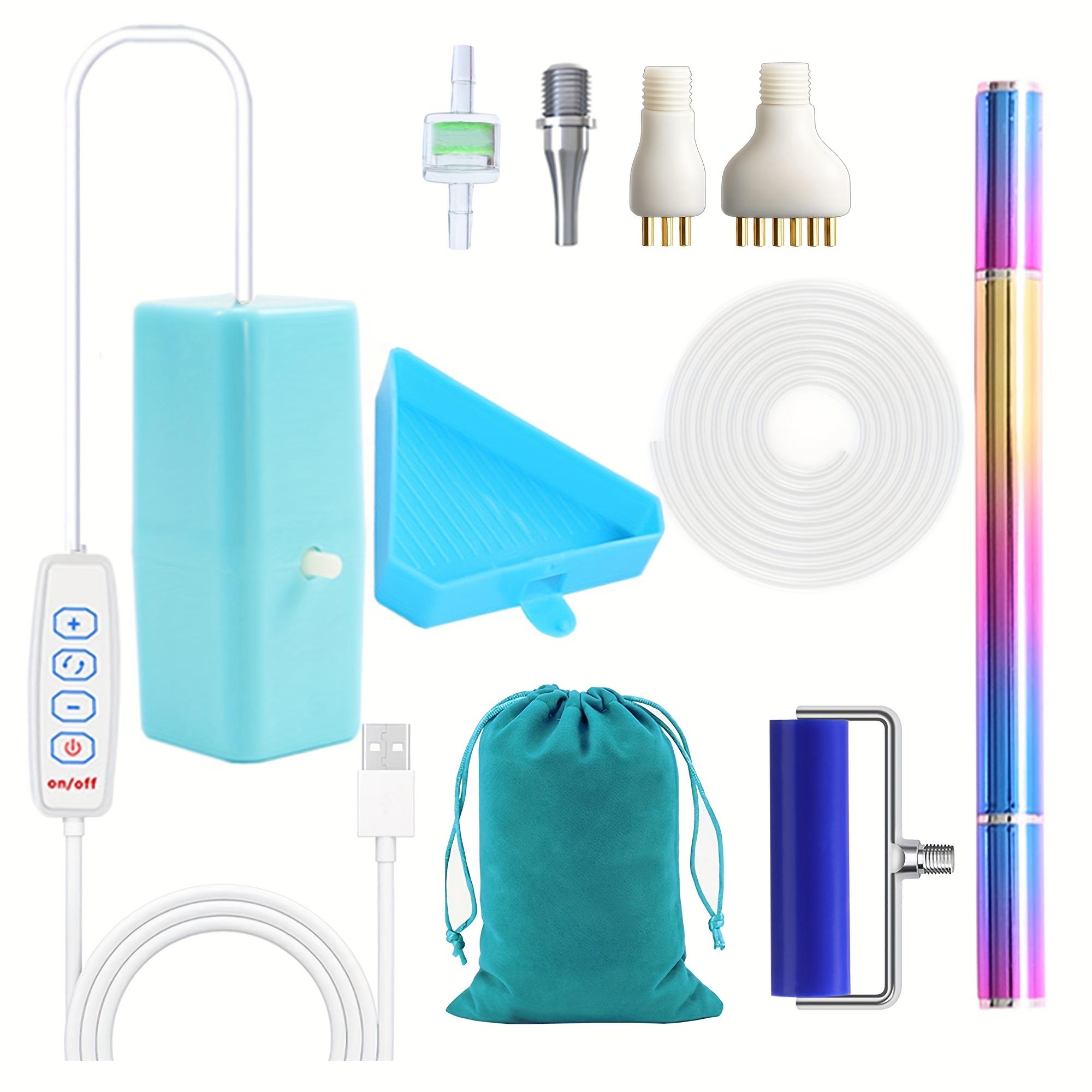 DIY Vacuum Suction Diamond Painting Tool Set, Metal Drill Pen, Rolling Wheel, Plastic Heads, Storage Bag, Complete Kit for Crafting, Diamond Painting Kits, Diamond Art Tools