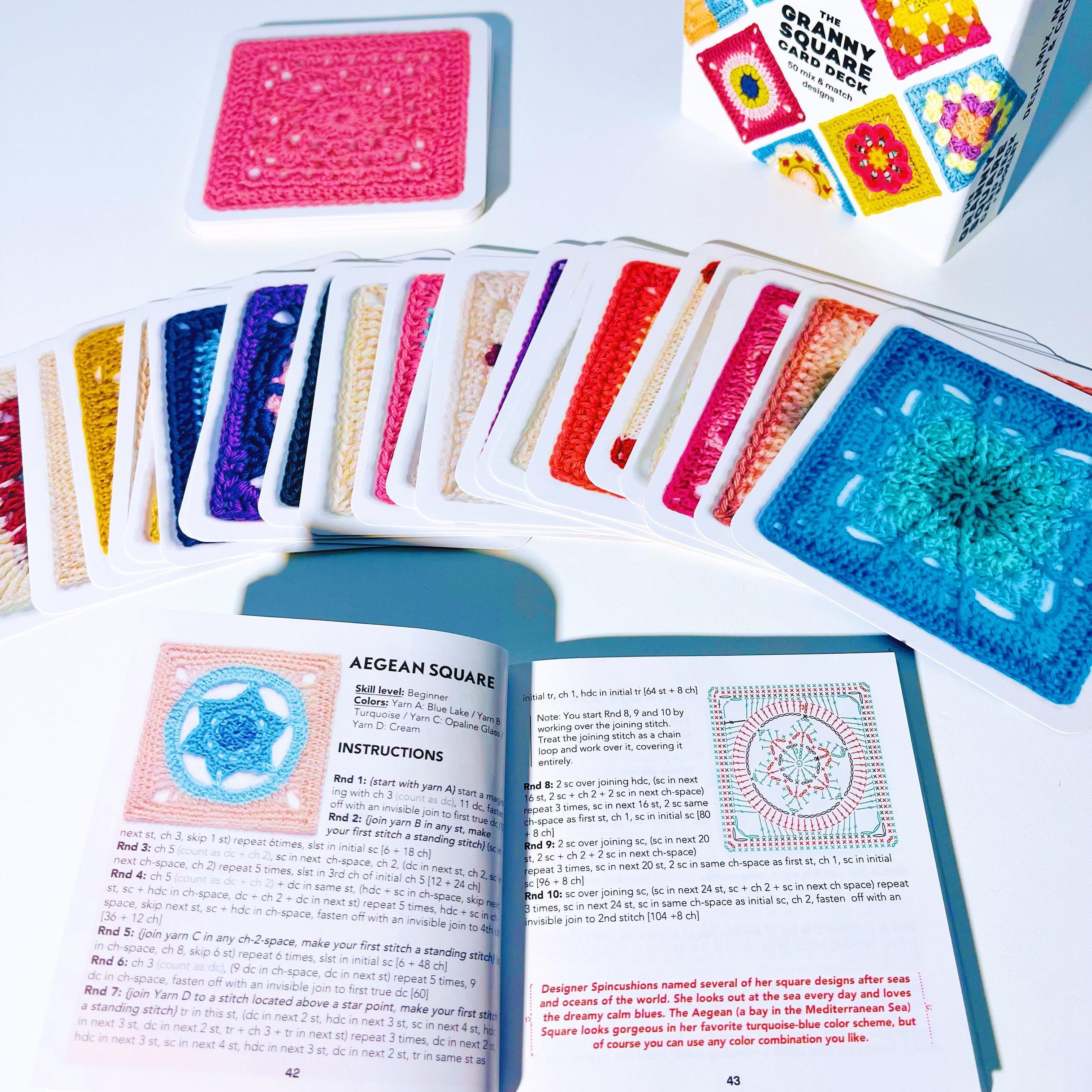 【2026 Gifts】Granny Square Crochet Card Set - 50 Unique Designs, Beginner-Friendly Knitting & Crochet Guide, Perfect for Craft Enthusiasts,Best Gift for Mom 【2026 Gifts】Granny Square Crochet Card Set - 50 Unique Designs, Beginner-Friendly Knitting & Crochet Guide, Perfect for Craft Enthusiasts,Best Gift for Mom
